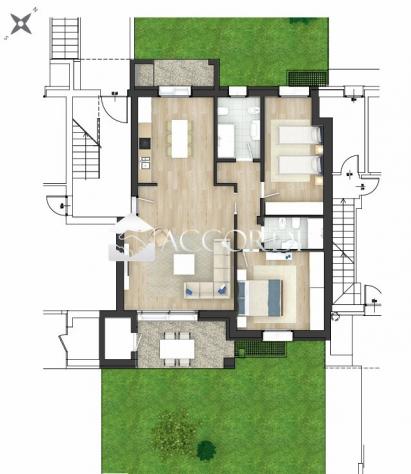 APPARTAMENTO di 5 vani e di 109 mq (SUSEGANA) rif. JS009_3 - Foto 11
