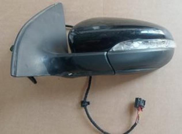 RETROVISORE SINISTRO ELETTRICO-TERMICO CON PRIMER-CON FANALE 6 PIN NERO MET.  (FRECCIA ROTTA) 999-U1295066 Vetri e Retrovisori  Cristalli  Retrovisori