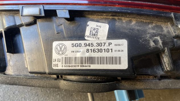 Fanale posteriore SX portellone Volkswagen Golf 7 del 2017 (5G0945307P) - Foto 3