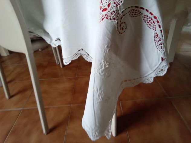 Tovaglia di cotone bianco - Foto 2
