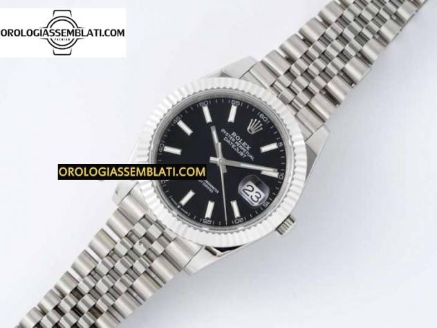 Replica Rolex Assemblata DATEJUST 41 SS 1:1 BEST EDITION ACCIAIO 904L QUADRANTE NERO SUL BRACCIALE SS JUBILEE 3235 V2 - Foto 12