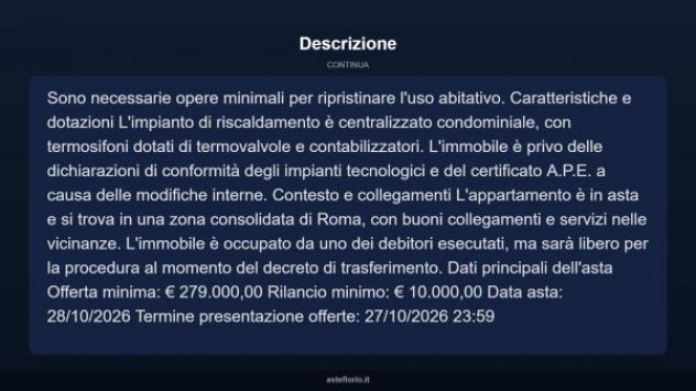 Immobile in asta di 94 m² in vendita a Roma - Foto 5