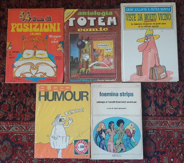 Lotto 3/4 d'ora Totem Comics Superhumour Foemina strips altro