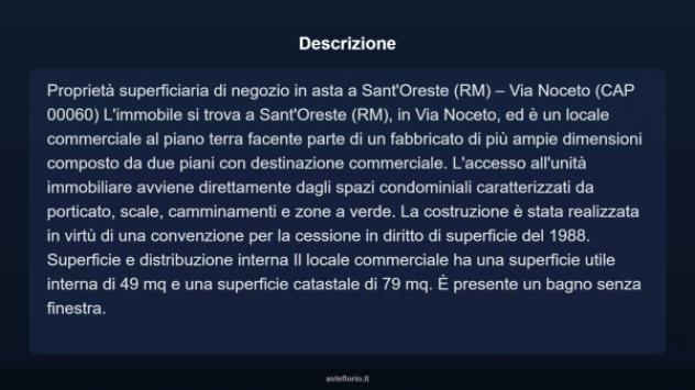 Immobile in asta di 79 m² in vendita a Sant'Oreste - Foto 4