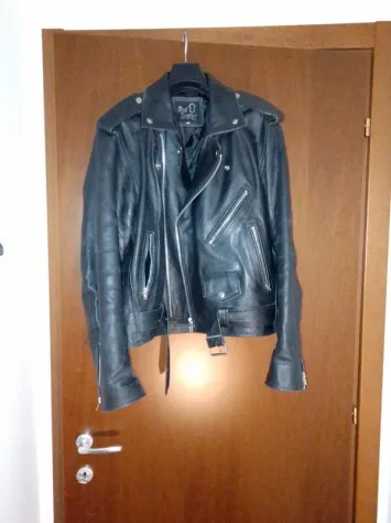 Chiodo Giubbotto Pelle nero 46
