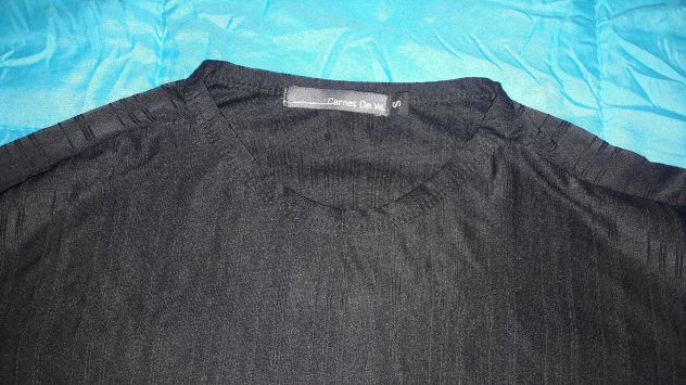 Maglia sancrata nera elasticizzata Tg S - NUOVA - Foto 2