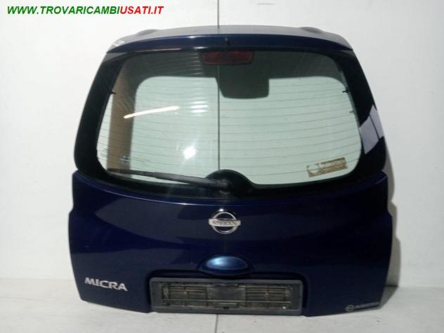 PORTELLO POST. BLU MET. 999-U1309995 Carrozzeria Lamierati esterni Portello Portello post. NISSAN - MICRA 3P / 5P - 2003 2010