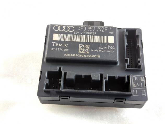 4F0959792F CENTRALINA PORTA ANTERIORE DESTRA AUDI A6 SW 2.7 D 4X4 132KW AUT 5P (2006) RICAMBIO USATO