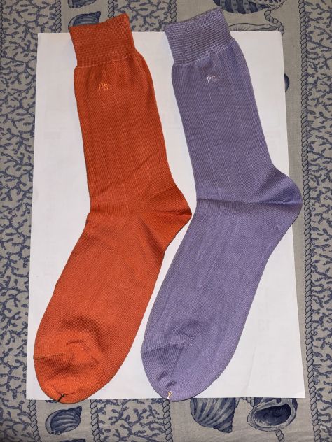 2 CALZE NUOVE DA UOMO FIRMATE ORIGINALI PAUL SMITH,MADE IN ITALY,IN COTONE - Foto 5