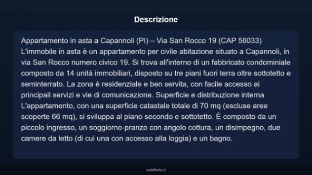 Immobile in asta di 70 m², box auto in vendita a Capannoli - Foto 15