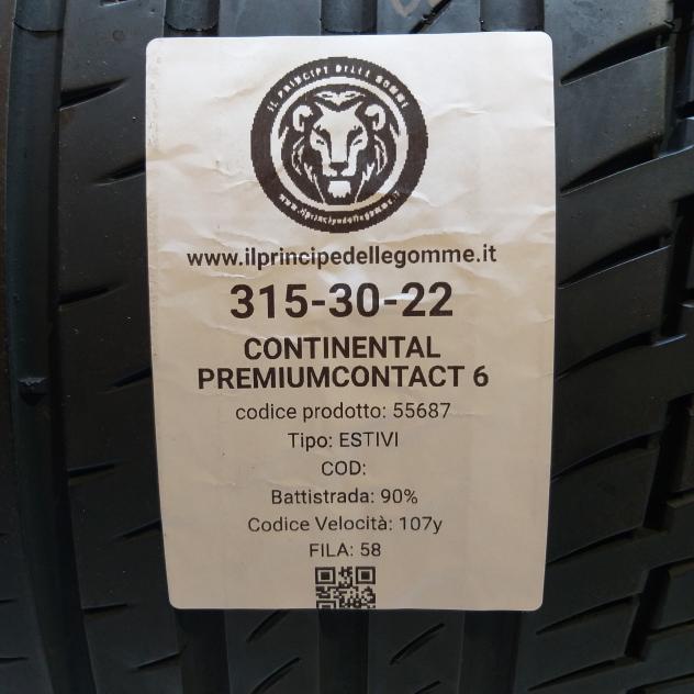 4 GOMME 275 35 22 E 315 30 22 CONTINENTAL A55684/A55687 - Foto 3