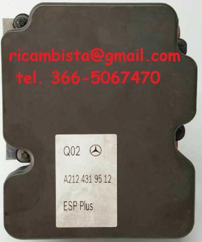 A2124319512 Mercedes Classe E 2.2 anno 2013 gruppo ABS pompa centralina - Foto 3