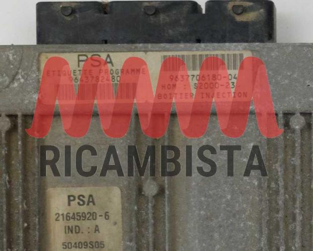 9637706180-04 9643782480 Peugeot 206 1.4 centralina motore Sagem - Foto 2