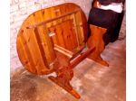 Tavolo in legno arte povera 122 X 75-150