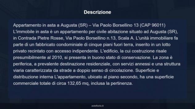 Immobile in asta di 132 m² con più di 5 locali e box auto in vendita a Augusta - Foto 14