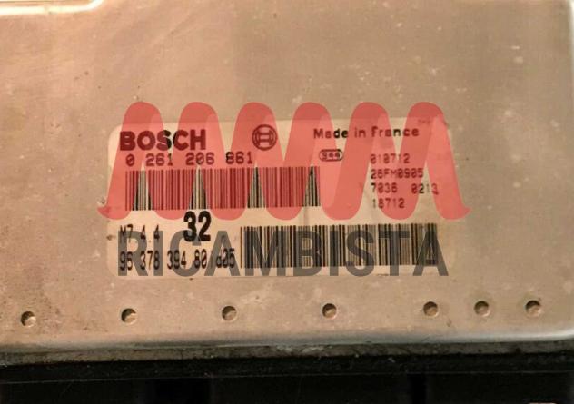 0261206861 9637839480 Peugeot 306 1.6 centralina motore Bosch - Foto 2