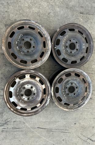 4 CERCHI IN FERRO MERCEDES Classe A W168 1° Serie R 15 (9701)