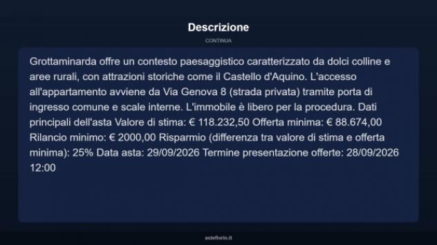 Immobile in asta di 145 m² con più di 5 locali in vendita a Grottaminarda - Foto 12