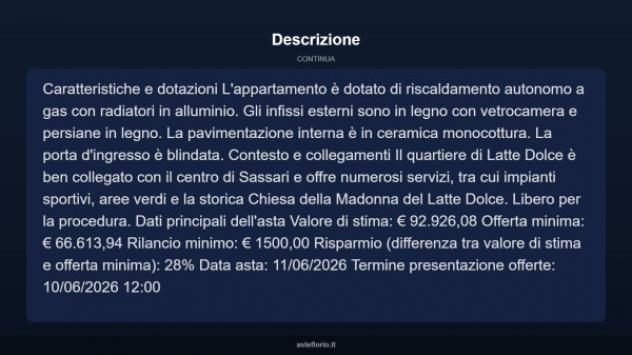 Immobile in asta di 85 m² in vendita a Sassari - Foto 7