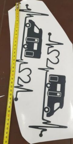 adesivi decorativi per camper 2 elementi sx e dx come foto