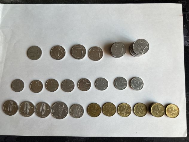 monete varie da 1,2,5,10,20,lire totale 51 pezzi - Foto 3