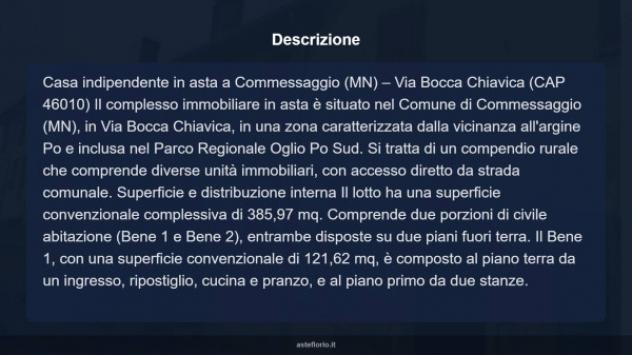 Immobile in asta di 385 m² con più di 5 locali in vendita a Commessaggio - Foto 7
