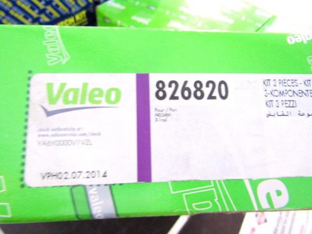 826820 KIT FRIZIONE CON SPINGIDISCO E CUSCINETTO VALEO NISSAN X-TRAIL 2.2 DCI 84KW RICAMBIO NUOVO - Foto 3