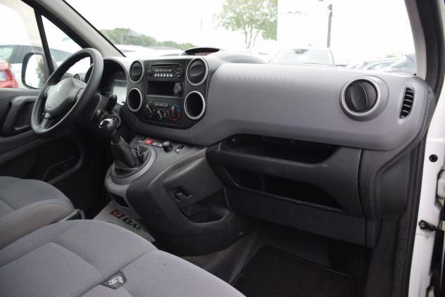 PEUGEOT Partner FURGONE 3POSTI 1.6HDi 100CV - SENSORI - CRUISE - BT - CLIMA - PORTA LATERALE - PREZZO FINITO+P.P. - Foto 9