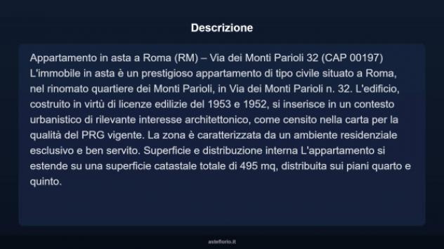 Immobile in asta di 495 m² con più di 5 locali e box auto in vendita a Roma - Foto 6