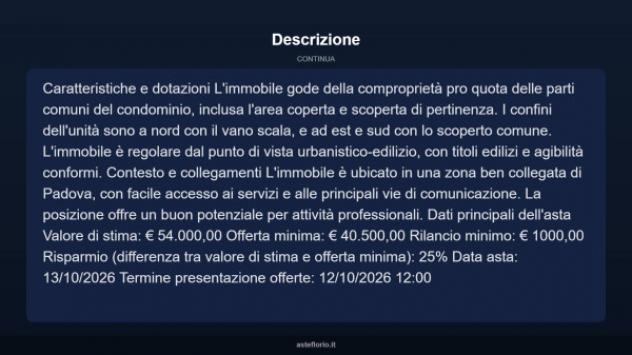 Immobile in asta di 62 m² in vendita a Padova - Foto 7