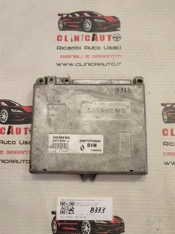 CENTRALINA MOTORE RENAULT Clio Serie HOM7700749946 S101718103B E6J760 benzina 1390 (9498)