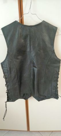 Vendo gilet in pelle unisex taglia M nero - Foto 8
