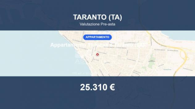 Immobile in asta di 115 m² con più di 5 locali e box auto in vendita a Taranto