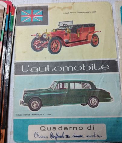 VECCHIE COPERTINE DI QUADERNI ANNI 60 DA RECUPERO - Foto 9
