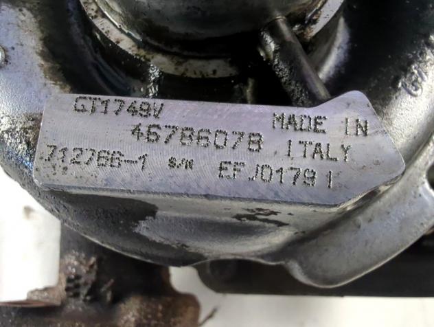 46786078 TURBINA TURBOCOMPRESSORE ALFA ROMEO 147 1.9 D 85KW 5M 5P (2001) RICAMBIO USATO - Foto 4