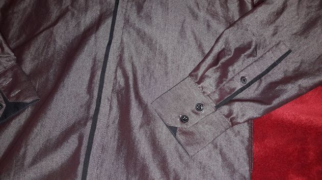 Camicia Rosso metallizzato Tg 37/38 M - NUOVA - Foto 2