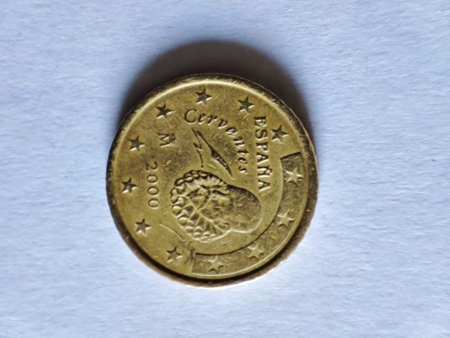 rara moneta 50 centesimi spagna anno 2000 - Foto 4