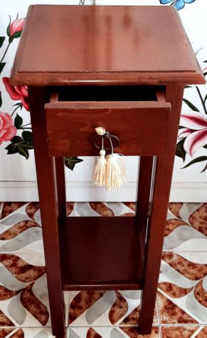 TAVOLINO CLASSICO IN LEGNO CON CASSETTO - Foto 3