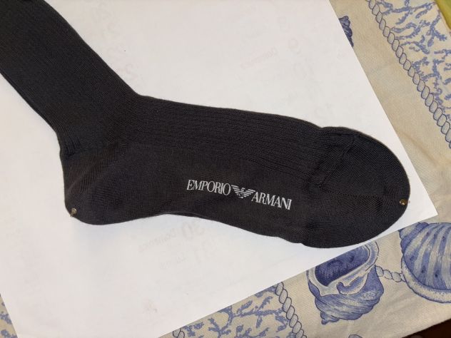 CALZE NUOVE LUNGHE FINO AL GINOCCHIO DA UOMO FIRMATE”EMPORIO ARMANI”ORIGINAL - Foto 5