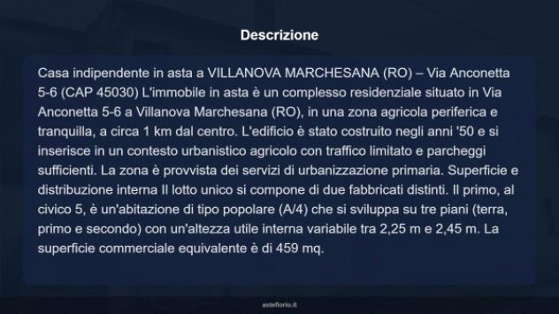 Immobile in asta di 1061 m², box auto doppio in vendita a Villanova Marchesana - Foto 9