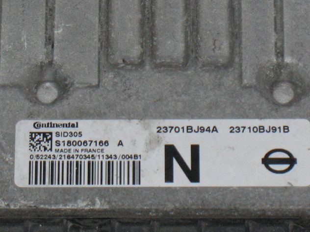 S180067166A ECU NISSAN NV200 SID305 1.5 S180067166 A S180067166A 23710BJ91B - Foto 2