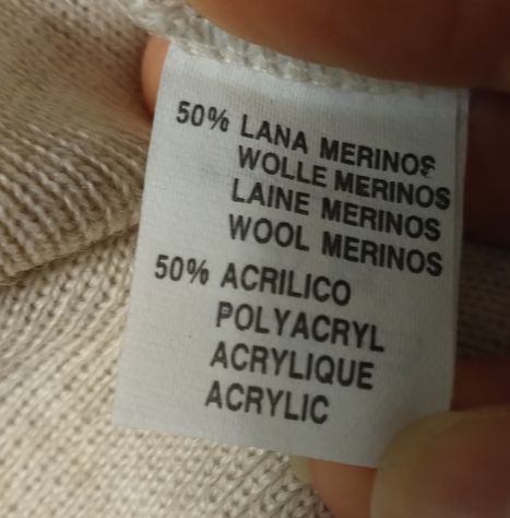 MAGLIA DA DONNA IN LANA MERINOS PANNA - Foto 8
