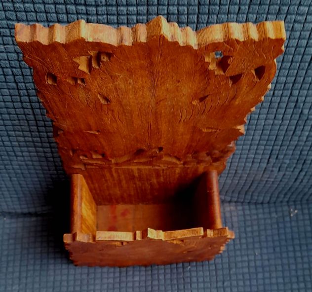 Portaoggetti indiano  in legno mis 30x8x14 - Foto 2