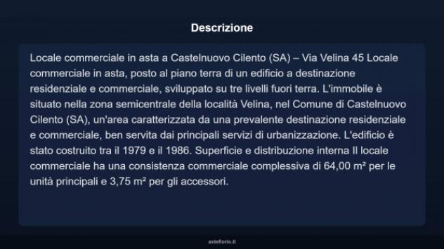 Immobile in asta di 64 m² in vendita a Castelnuovo Cilento - Foto 9