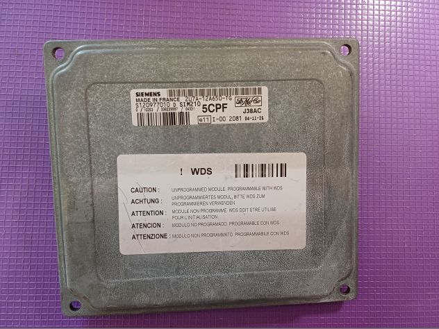 ECU FIESTA 14 TDCI SIEMENS S120977010 2U7A-12A650-TG 5CPF SIM210 ECU MOTORE FO