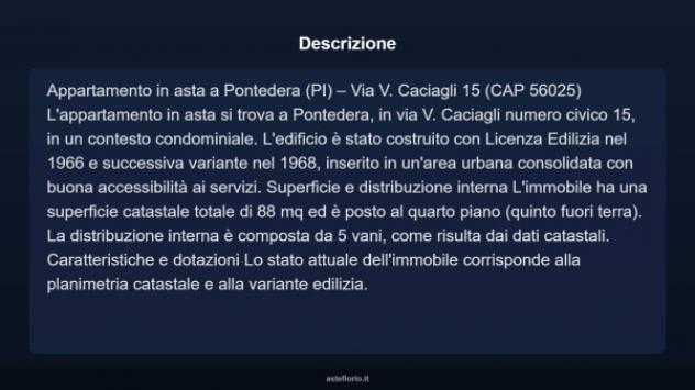 Immobile in asta di 88 m² in vendita a Pontedera - Foto 16