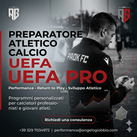 Preparatore Atletico Uefa Pro Lezioni Online Private