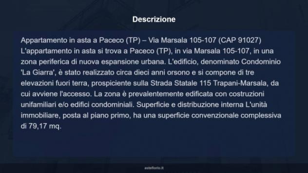 Immobile in asta di 79 m² in vendita a Paceco - Foto 18
