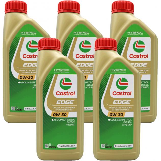 Kit Olio Motore Castrol Edge Fst 0W30-5