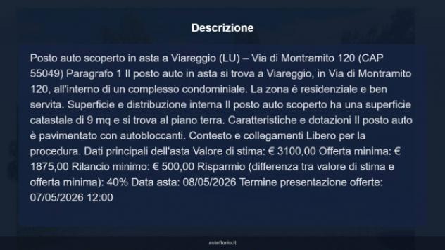 Immobile in asta di 9 m² in vendita a Viareggio - Foto 9